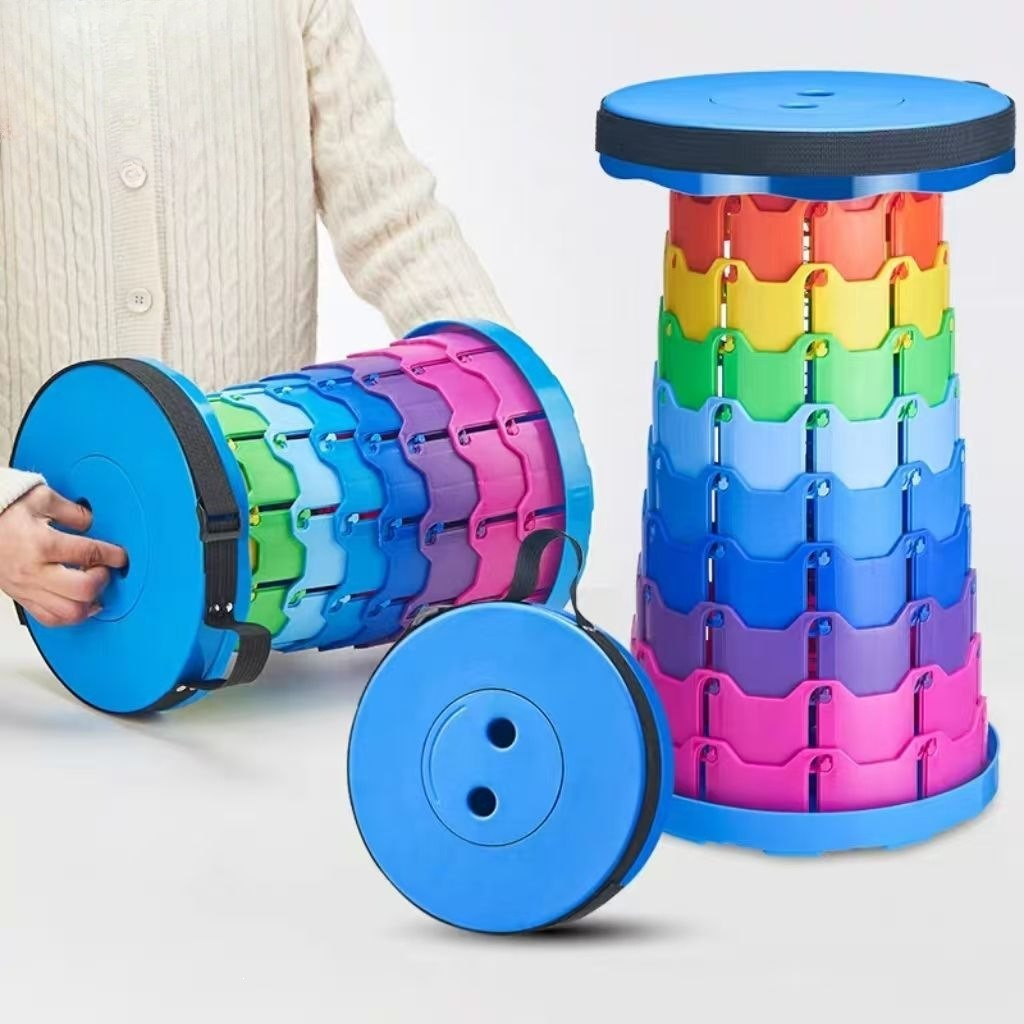 Farming For Agriculture - Rainbow Telescopic Camping Stool Portable Thickened