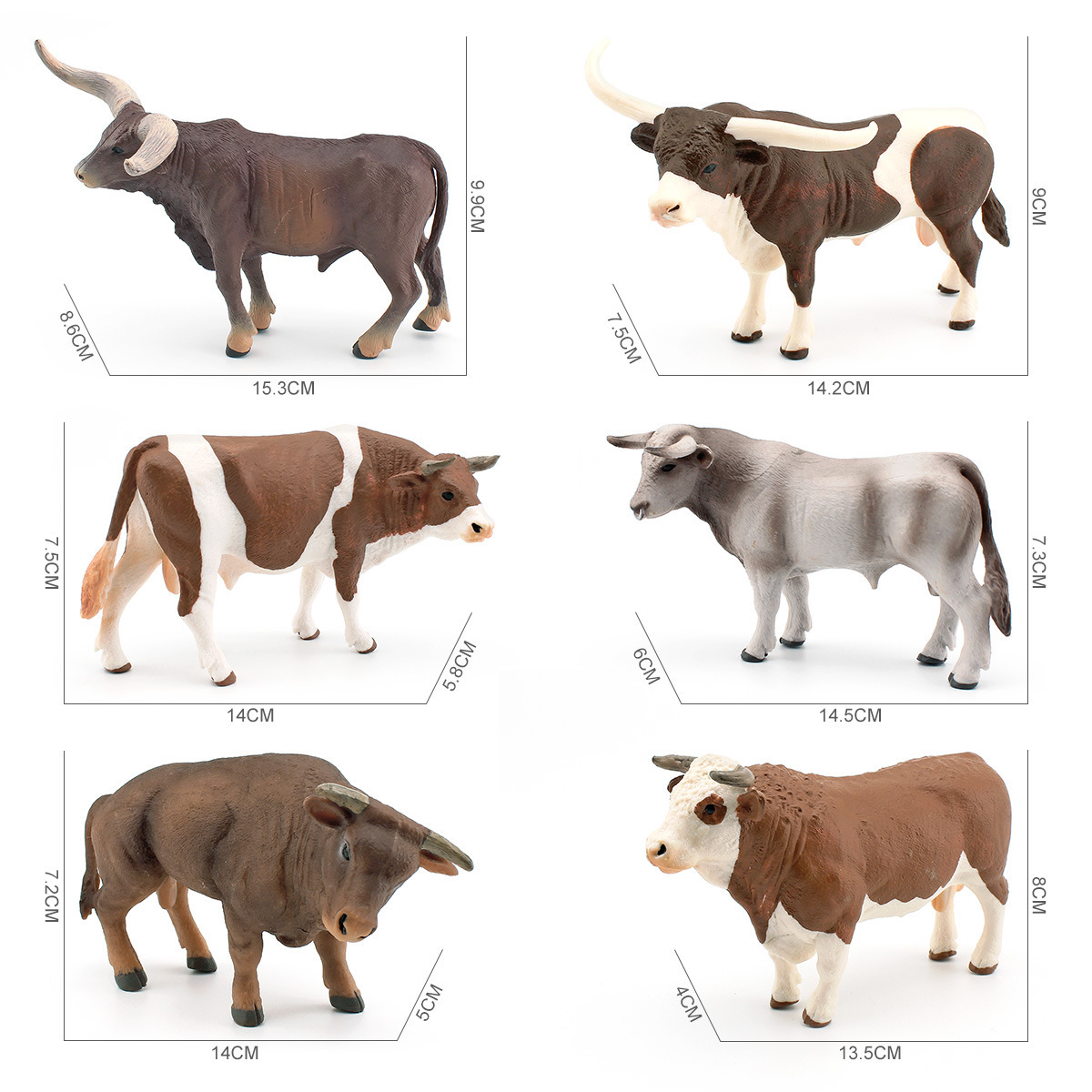 Farming Agriculture Stocks - Swiss Brown Cattle Simulated Farm Animal