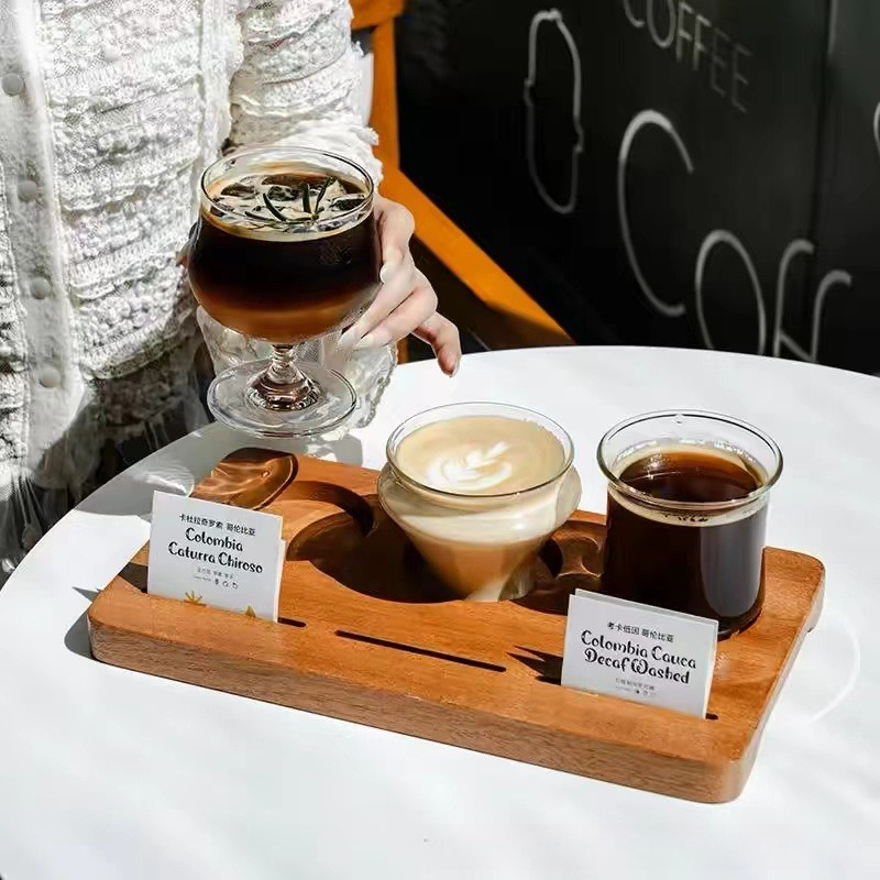 Wooden Coffee Cup Tray, Farm H - Farming Japan recension och pris