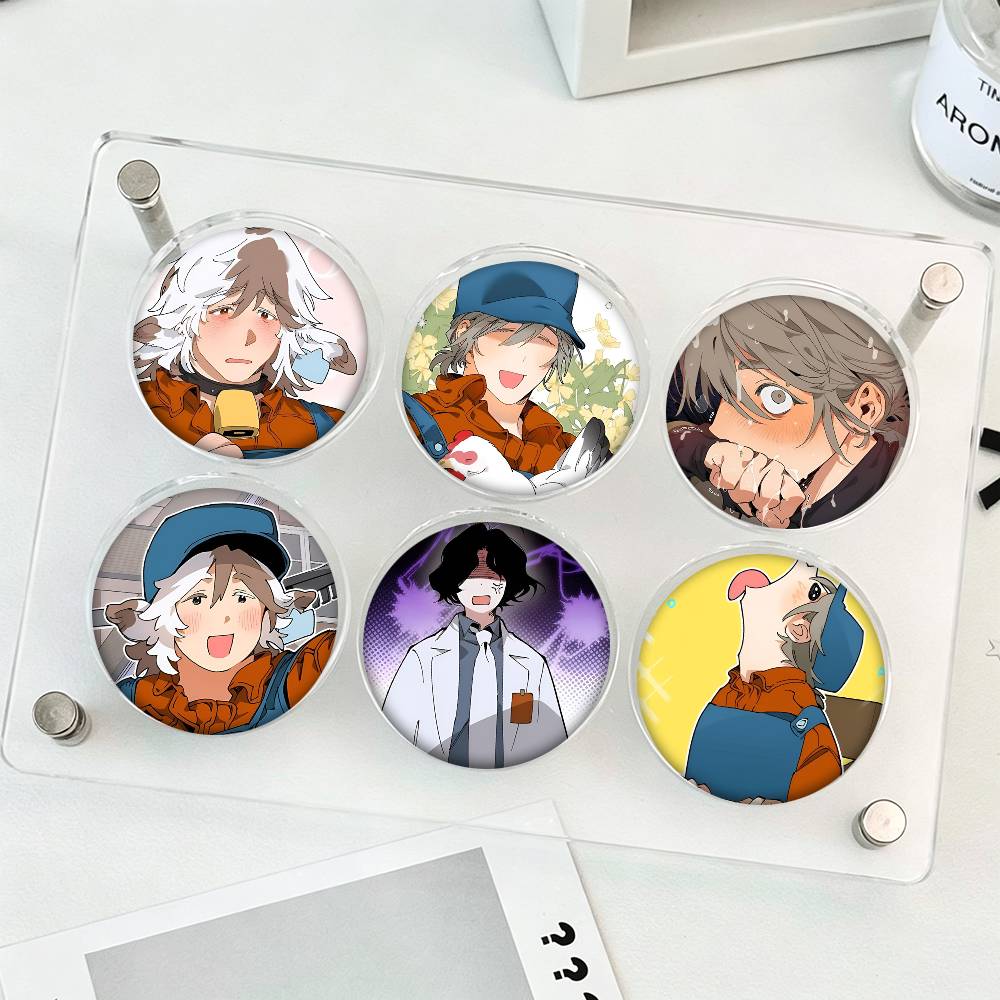 Manhwa Mr As Farm Round Badge  - Farming Japan recension och pris